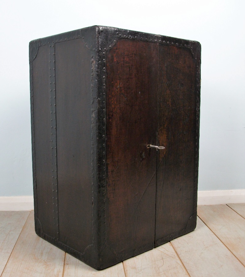 A 19TH Century Campaign Bookcase